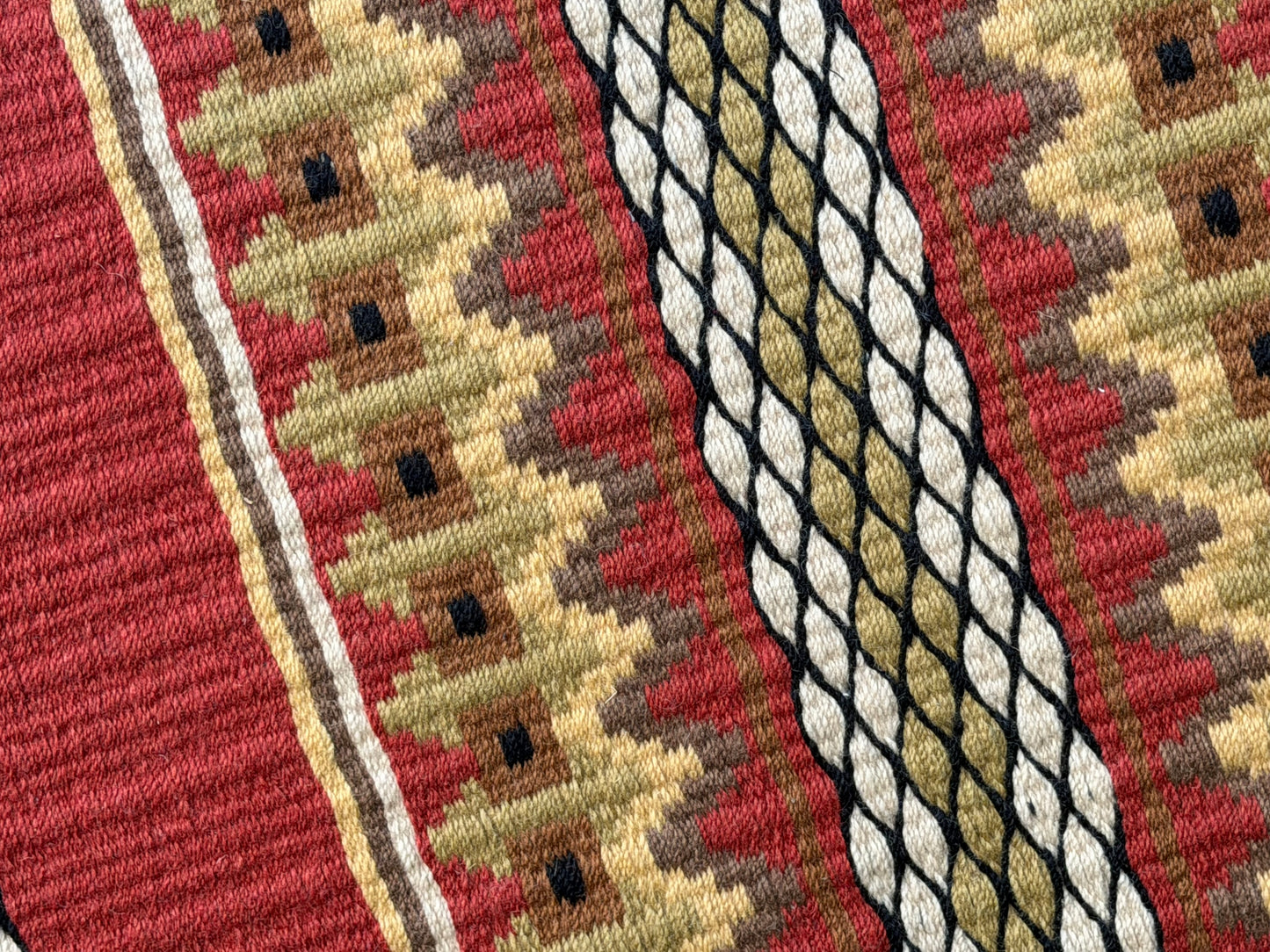 B543 Oversized Saddle Blanket Copper, Cream, Black, Pistachio, Raw Umber, Indian Tan
