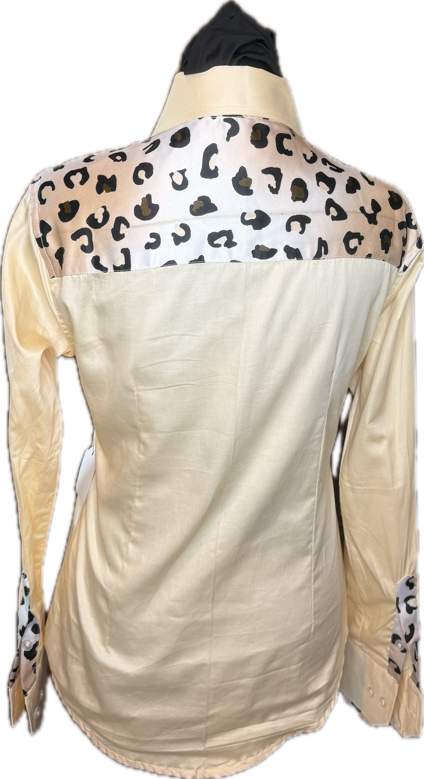 Cheetah Western Ladies Shirt Cream