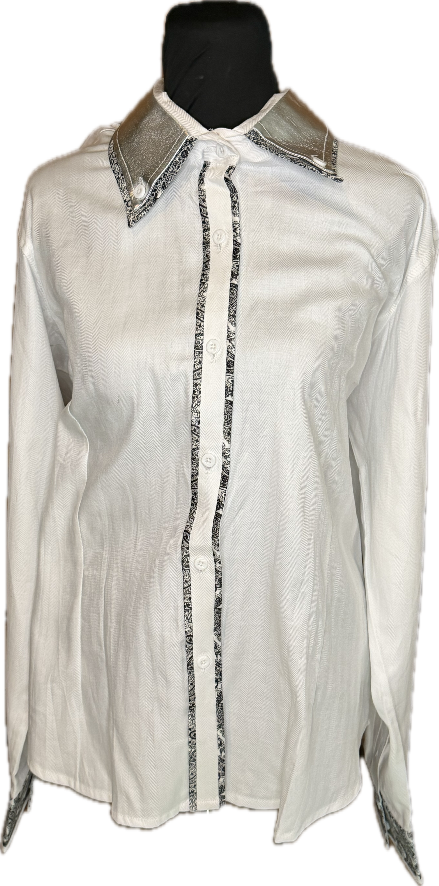 *48 Bust* Vest * Grey plaid vest with hidden zipper and matching belt. Matching shirt is included.