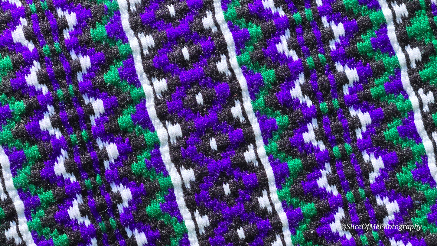 631 Oversized Saddle Blanket Black, Royal Purple, Kelly Green, White