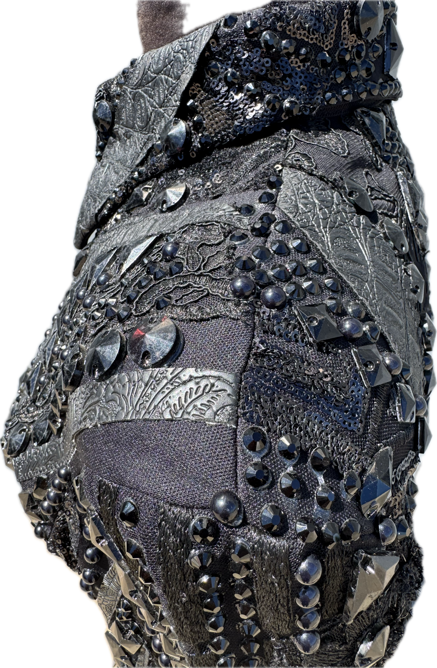 Medium Showmanship Jacket. Black on Black!