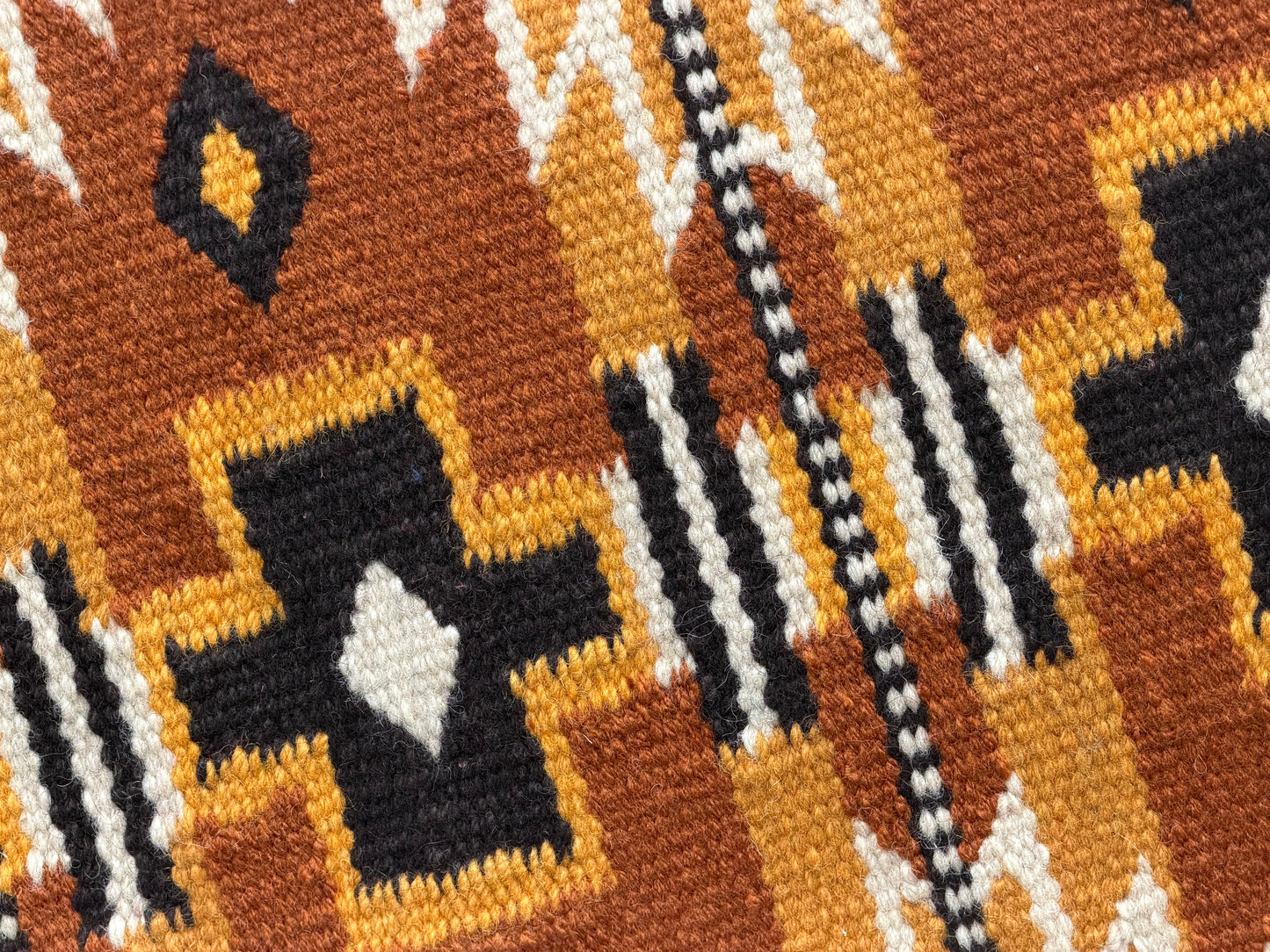 a115 Ranch Oversized Saddle Blanket Gold, Brown Black, White, Sheep Skin, Rust