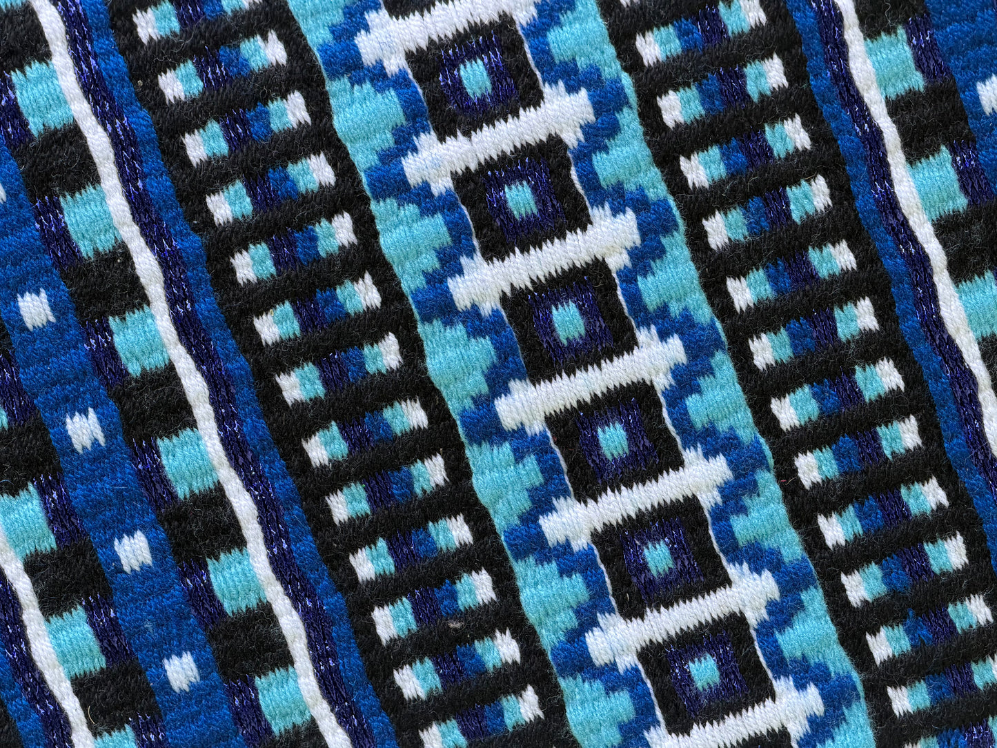 B566 Oversized Saddle Blanket Black, White, Royal Blue, Aqua, Matte Metallic Blue