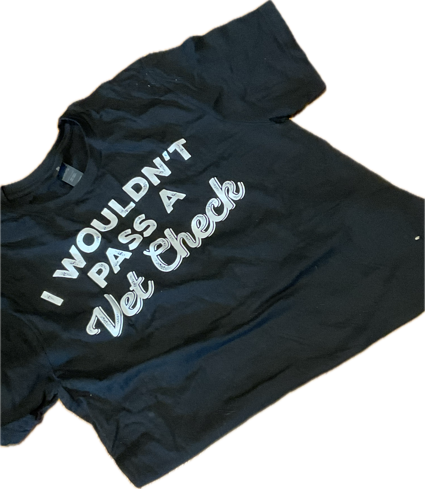 T-Shirt "Vet Check?'" in Black