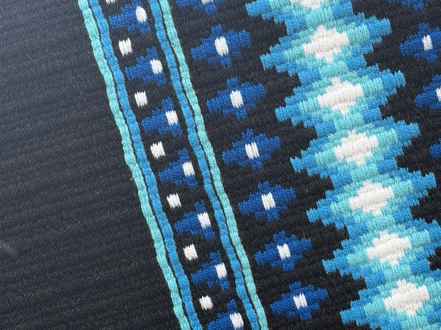 B568 Oversized Saddle Blanket Black, White, Royal Blue, Aqua, Sky Blue