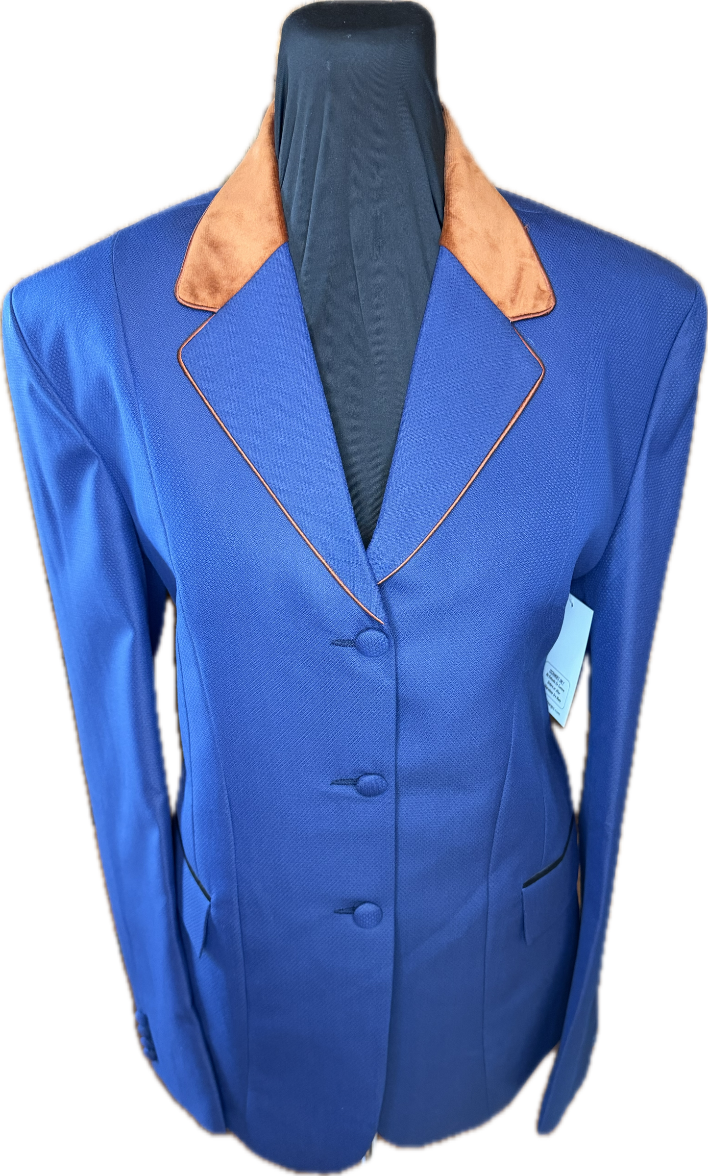 *42 Bust* Navy with Rust Velvet Collar and Trims