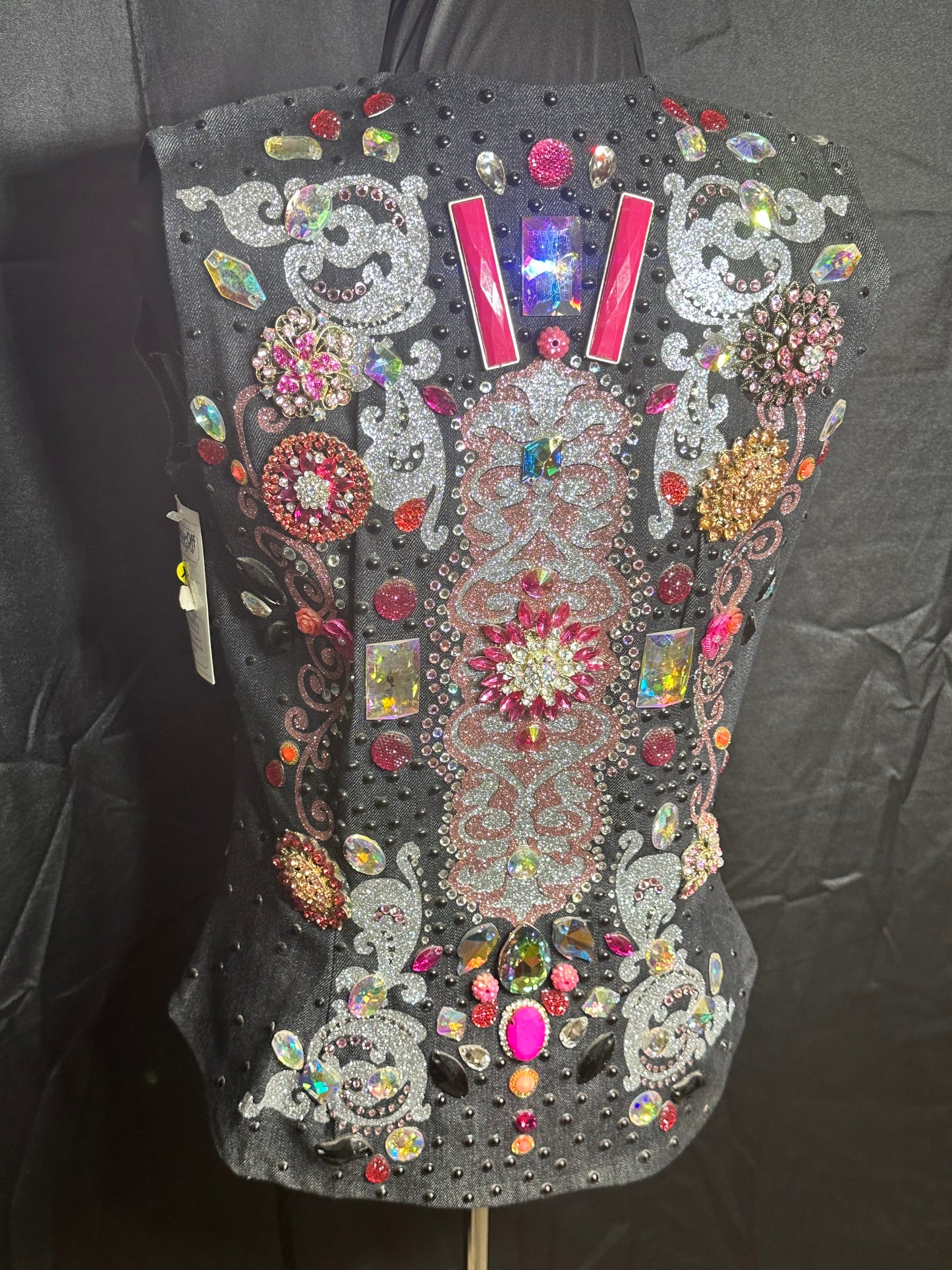 Extra Small Vest Black and pink