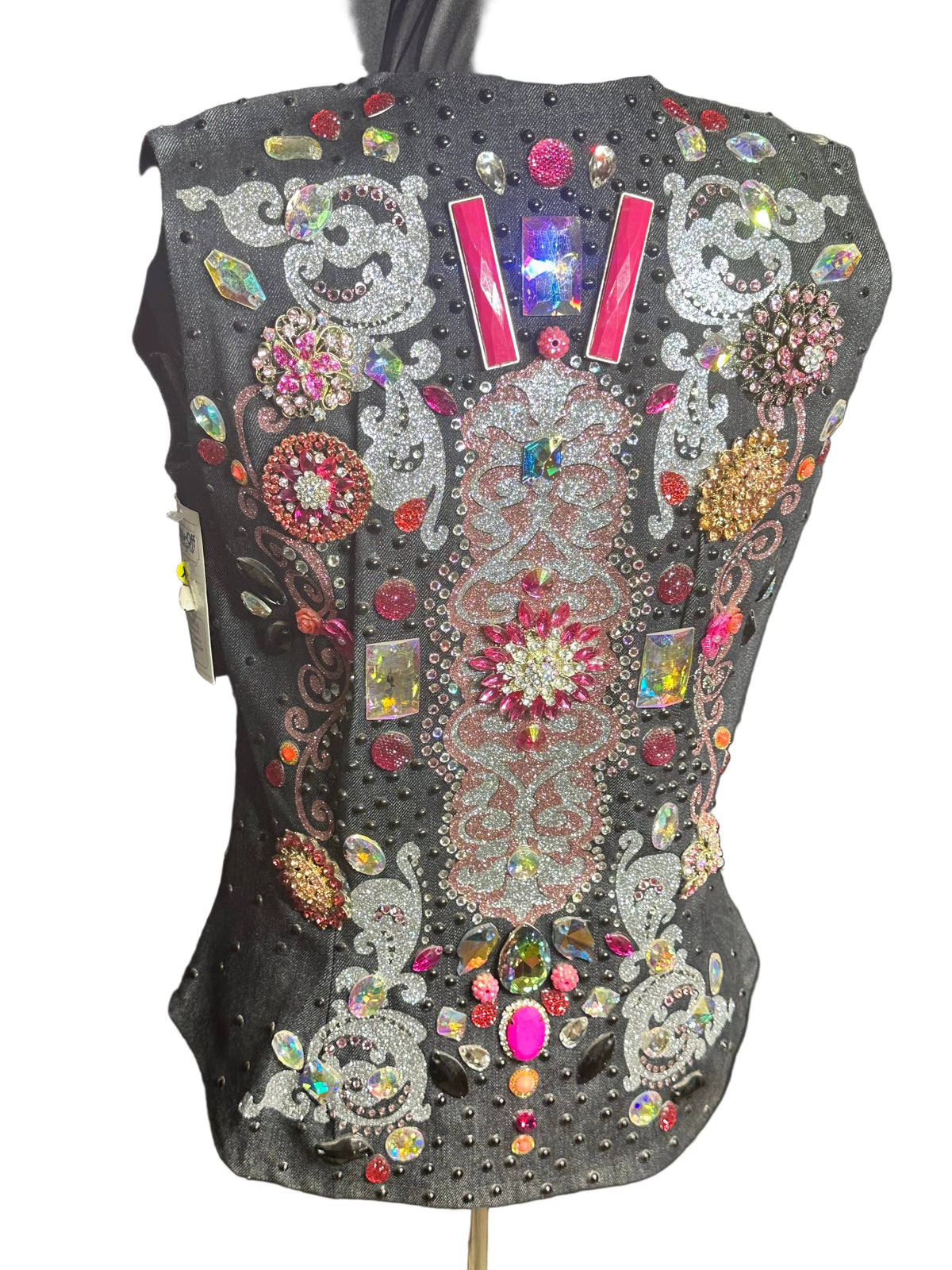 Extra Small Vest Black and pink