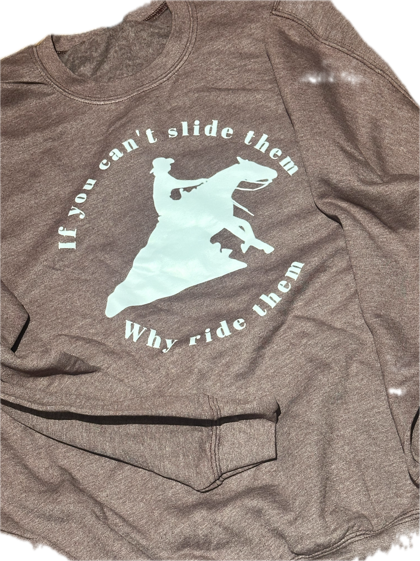 Sweatshirt "Slide them" MEDIUM in maroon heather