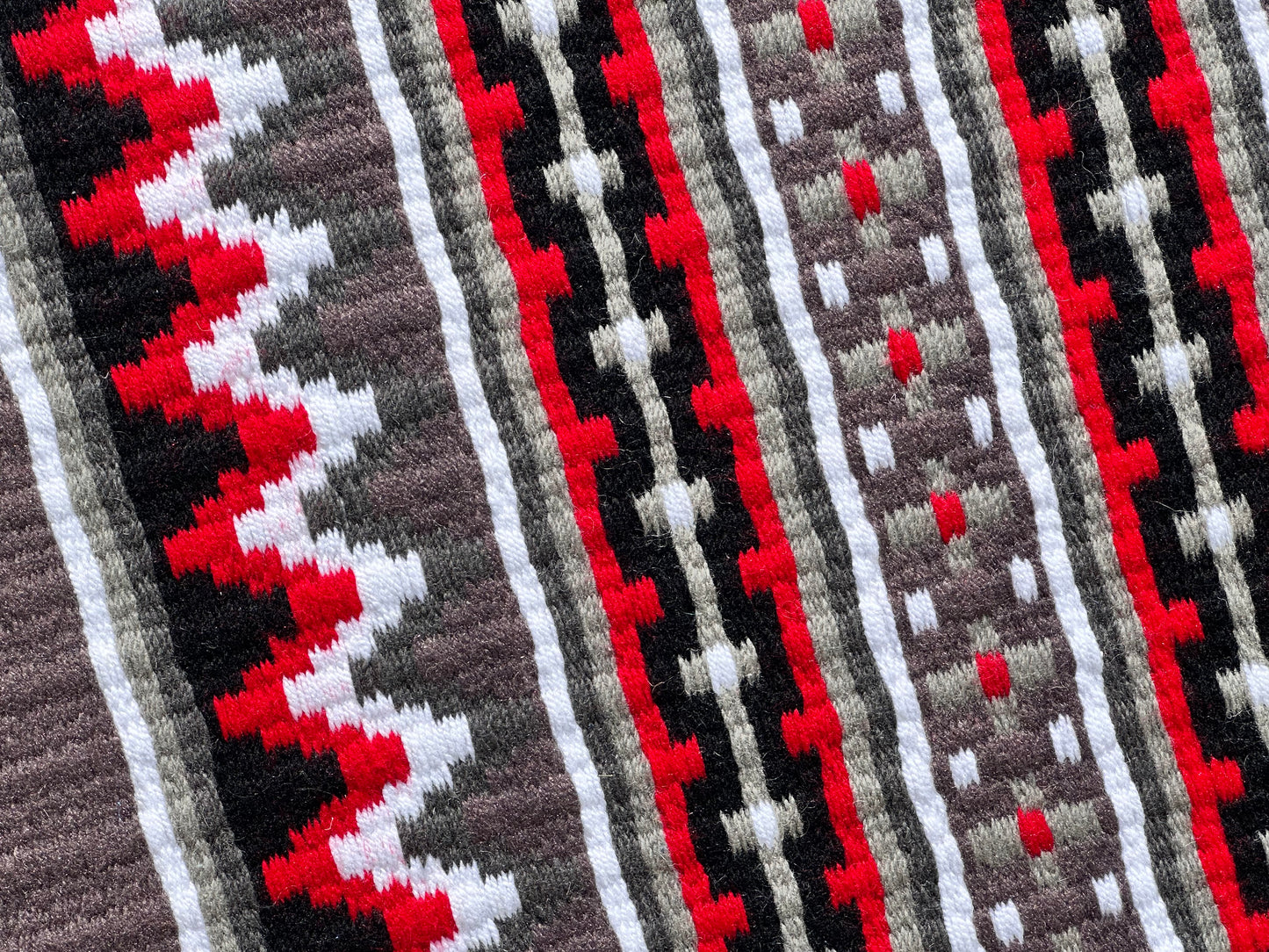 B396 Oversized Saddle Blanket Silver Rose, White, Ash, Charcoal, Black, Bright Red