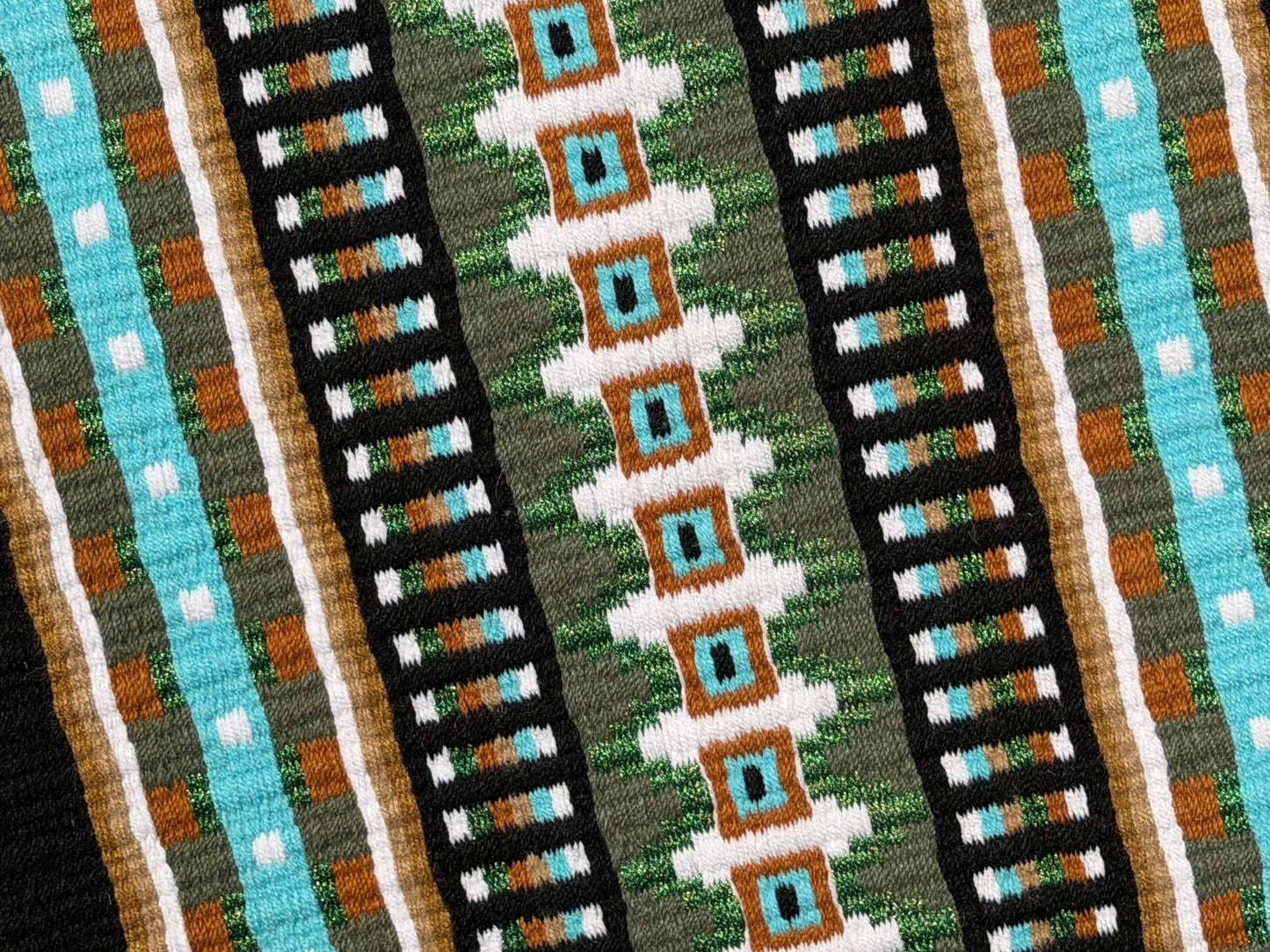 B549 Oversized Saddle Blanket Black, Indian Tan, Sheep Skin, Aqua Blue, White, Matte Metallic Green, Sage Green