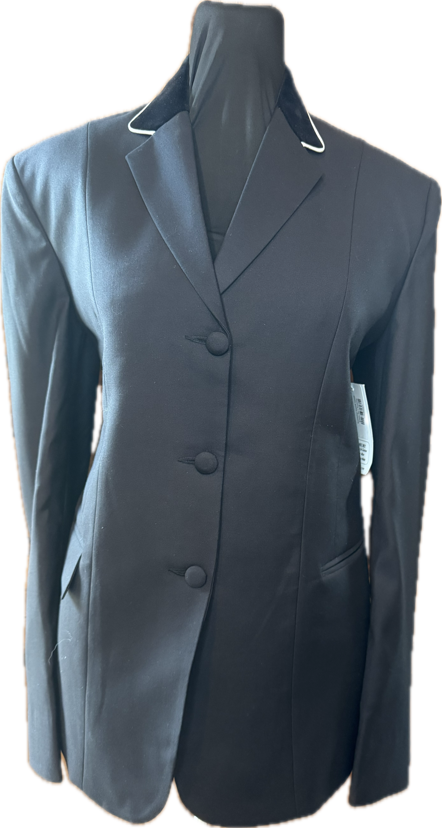 *40 Bust* Black with White Piping