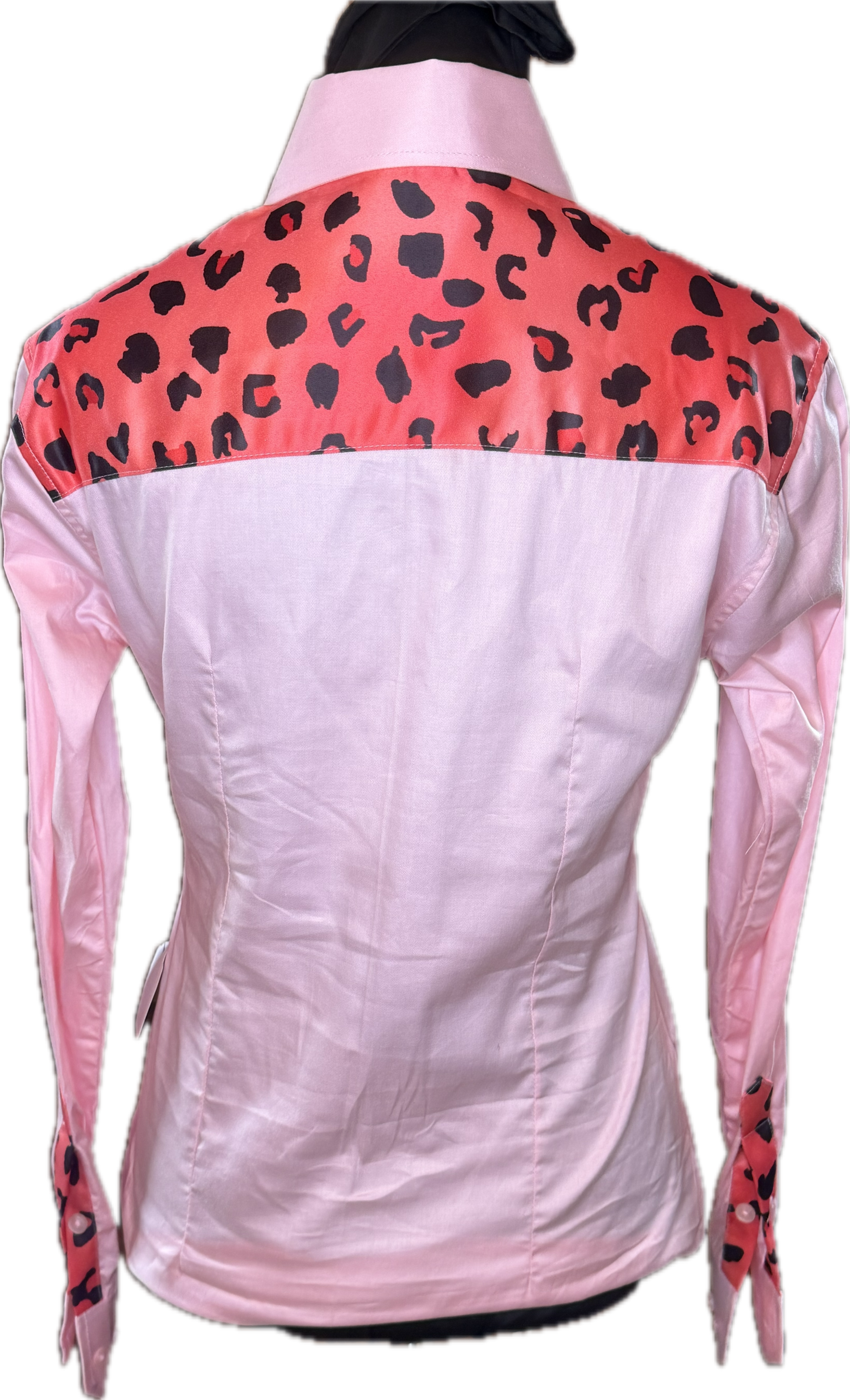 Cheetah Western Ladies Shirt Pink