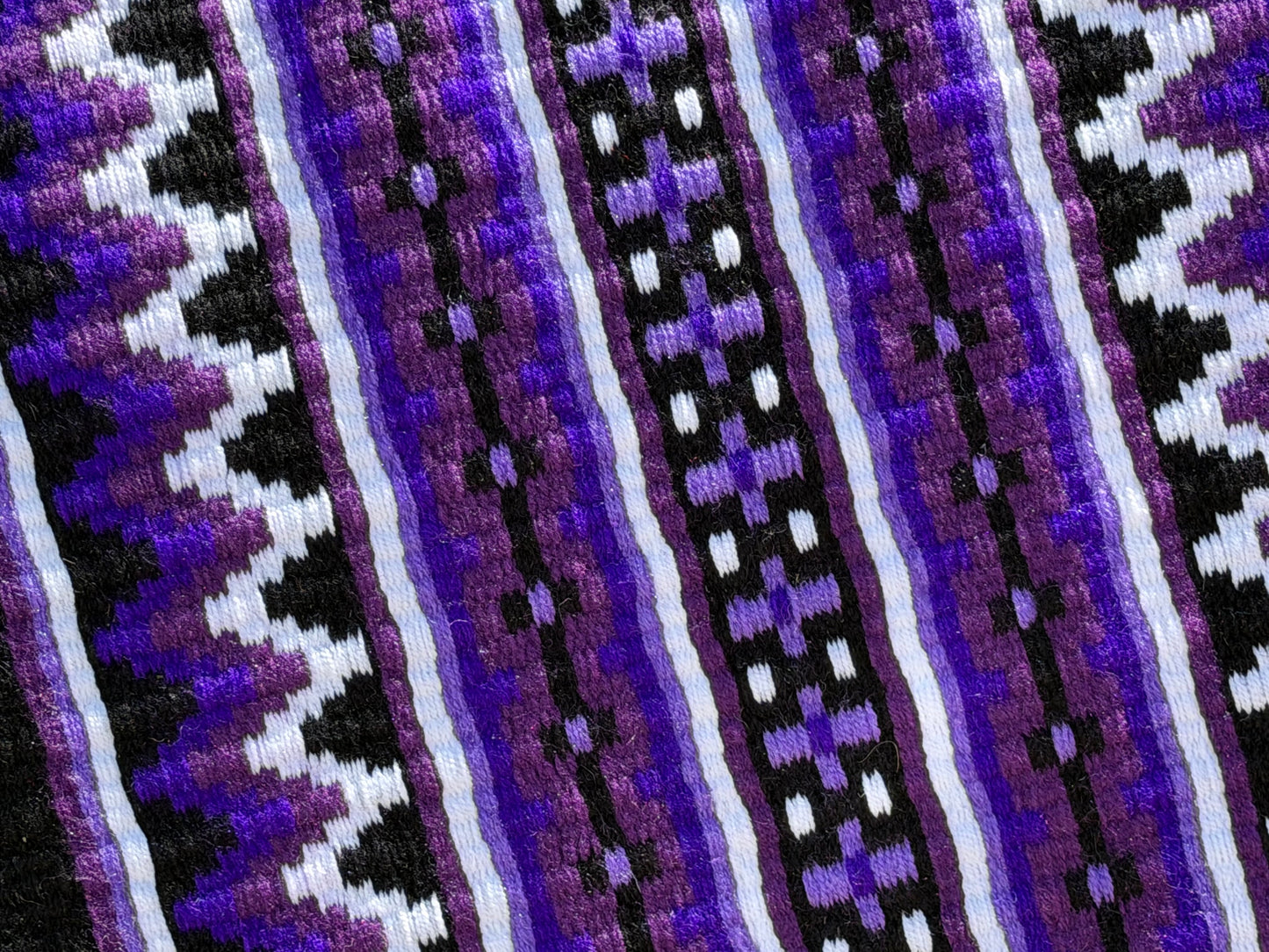 B507 Oversized Saddle Blanket Black, Show Purple, Lavender, Dark Purple, White