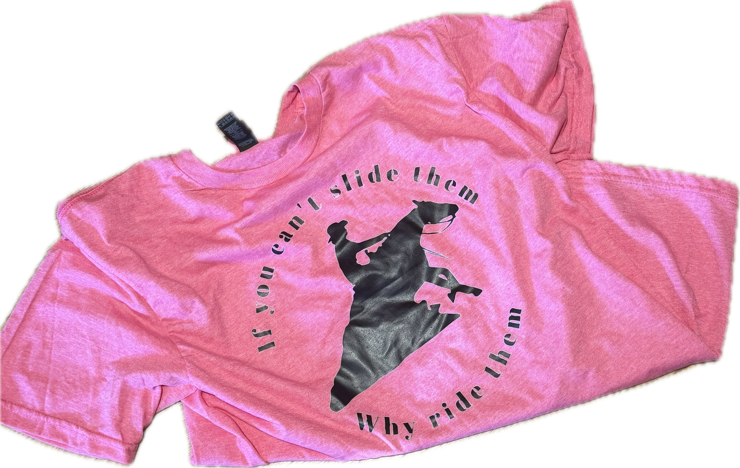 T-Shirt "Slide Em'" MEDIUM in Red Heather