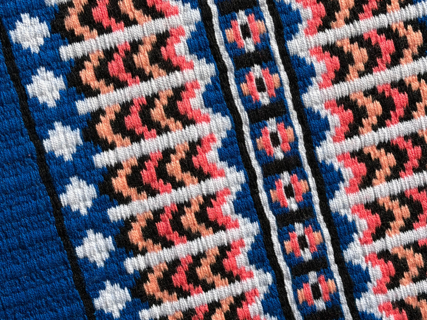 B453 Oversized Saddle Blanket Royal Blue, White, Black, Peach, Coral