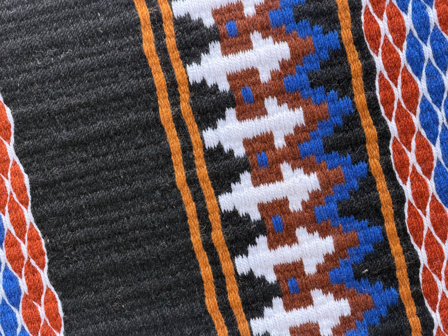 B612 Oversized Saddle Blanket Black, Chestnut Brown, Royal Blue, Rust, White, Indian Tan
