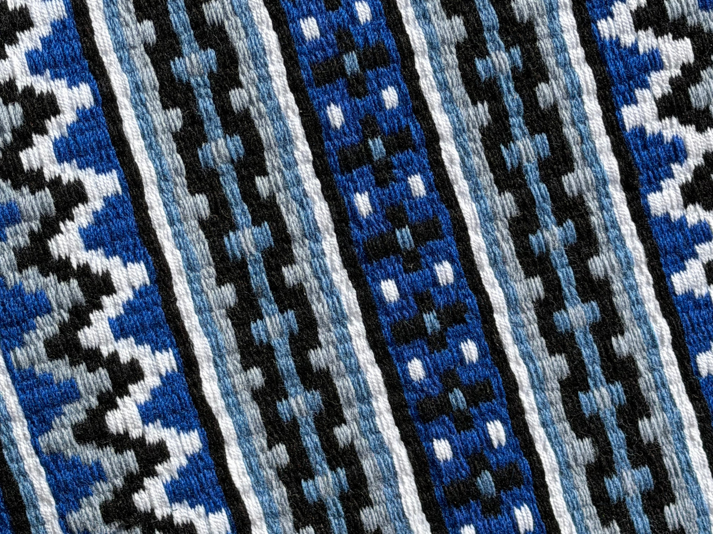 B456 Oversized Saddle Blanket Bright Royal Blue, Black, White, Periwinkle, Light Denim Blue