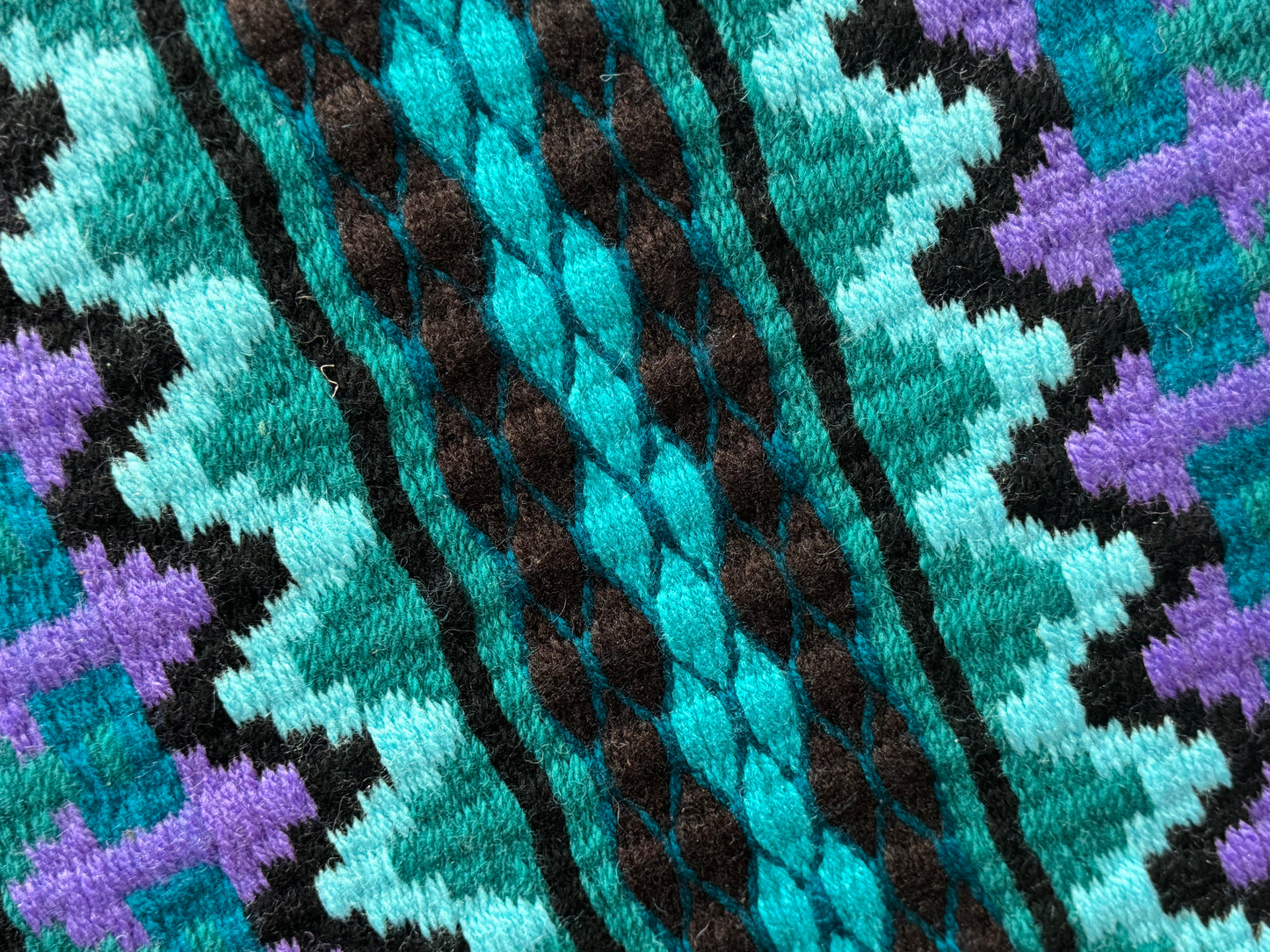 B352 Oversized Saddle Blanket Teal, Black, Levander, Aqua, Soft Turquoise