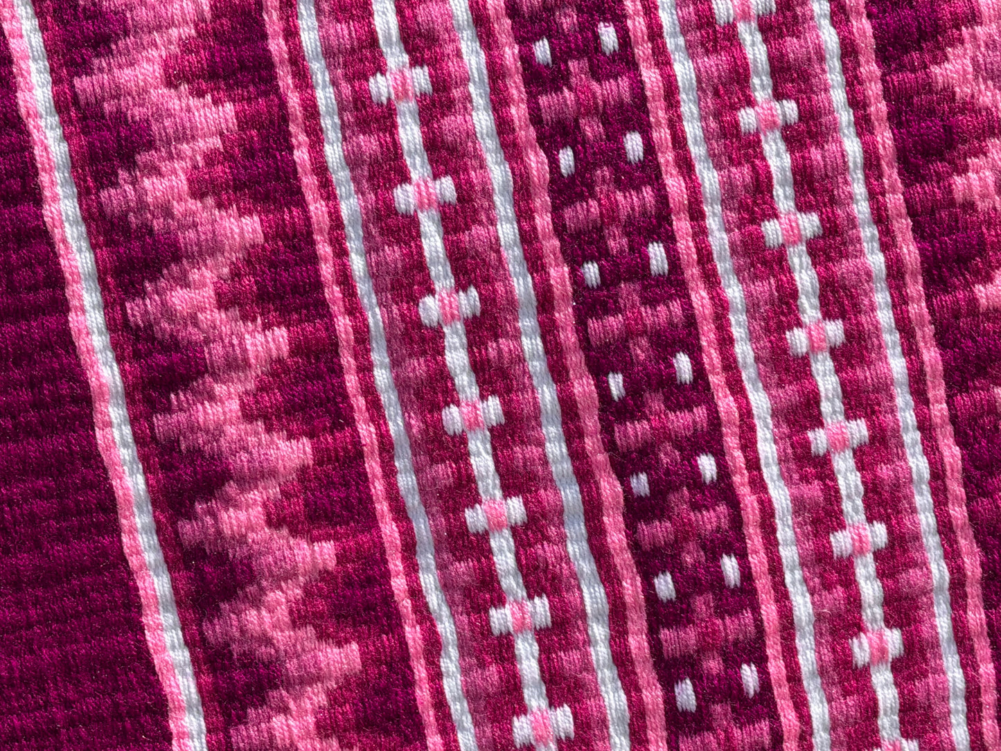 B493 Oversized Saddle Blanket Dark Raspberry, Sweet Pea Pink, Petal Pink, Bubble Gum Pink, White