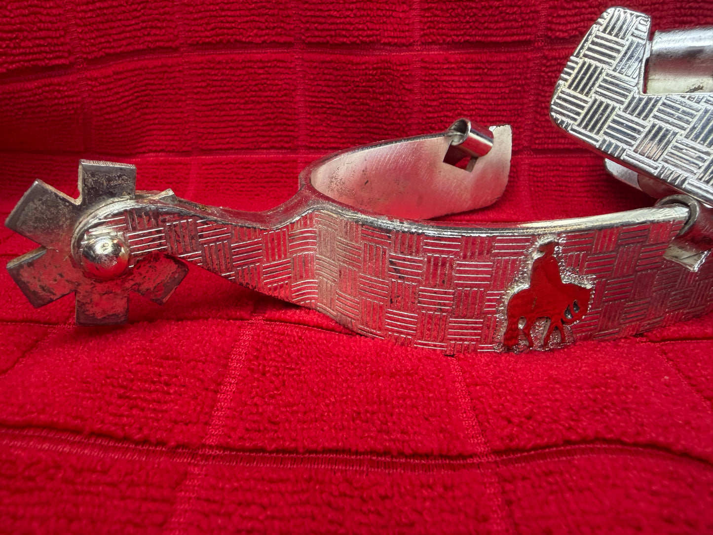 Sterling Sliver Overlay Spurs -Western Pleasure Horse-