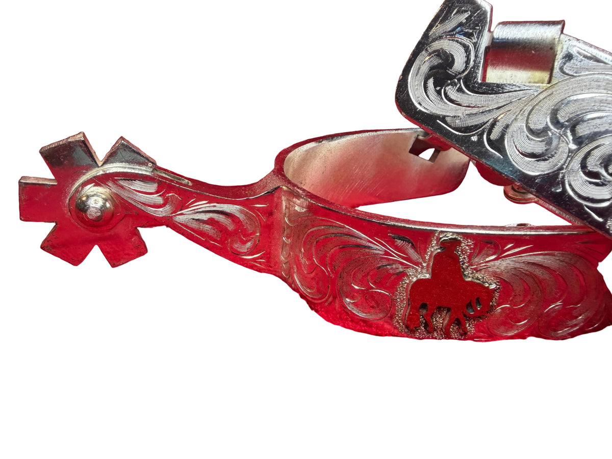 Sterling Sliver Overlay Spurs -Western Pleasure-