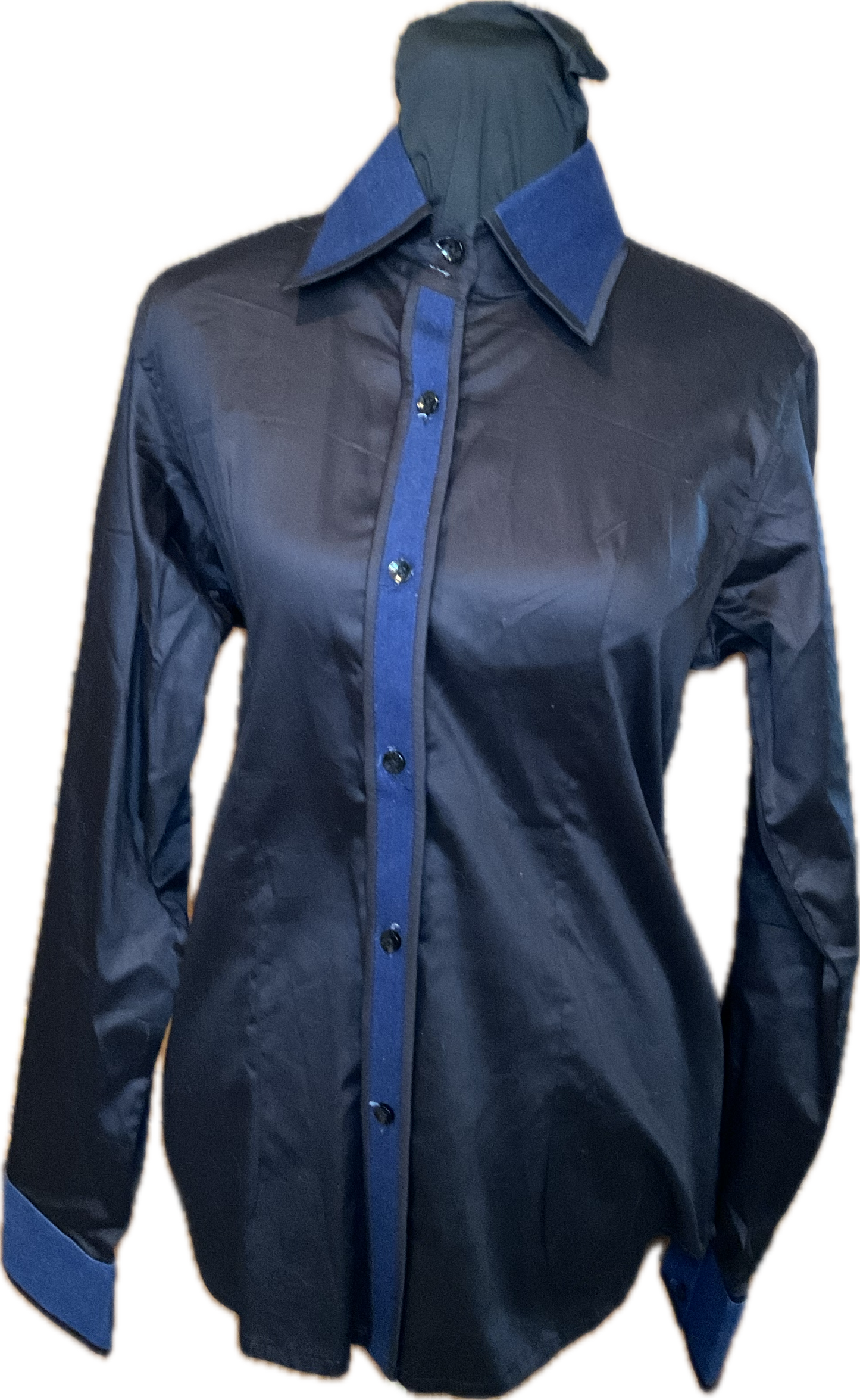 *38 Bust* Vest Set *Navy Blue with White and Black Shirt Set