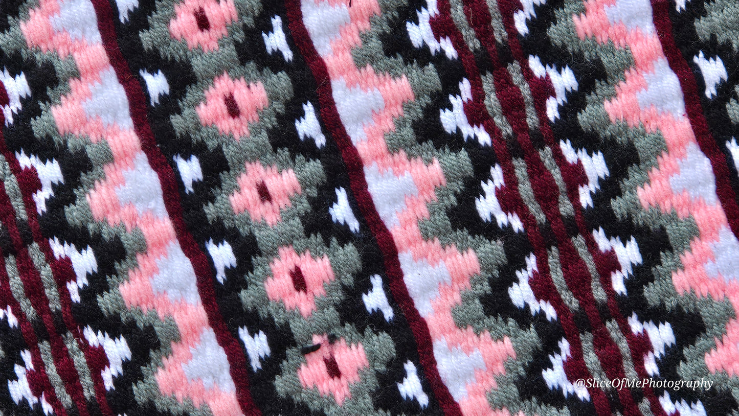 657 Oversized Saddle Blanket Burgundy, Grey, Black, White, Pink
