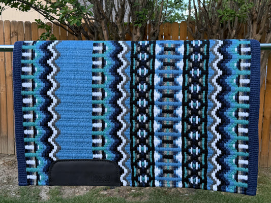 B544 Oversized Saddle Blanket Navy Blue, Periwinkle, Niagara, Black, Ash, Charcoal, White, Aqua
