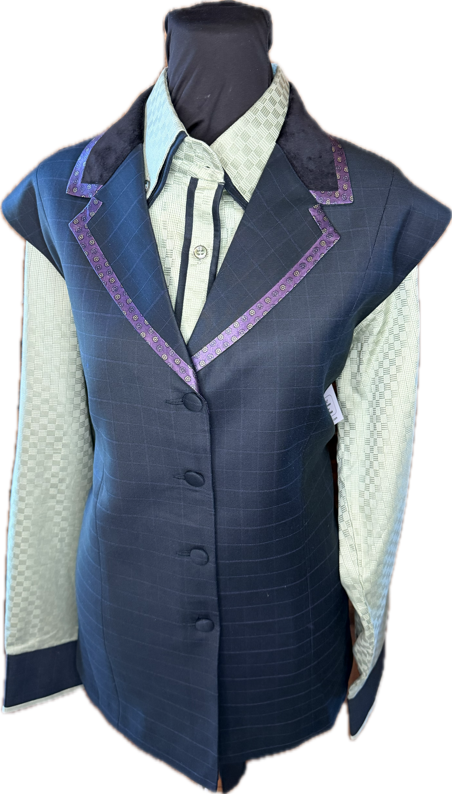 *40 Bust* Vest Set *Dark Green with Matching shirt and Belt