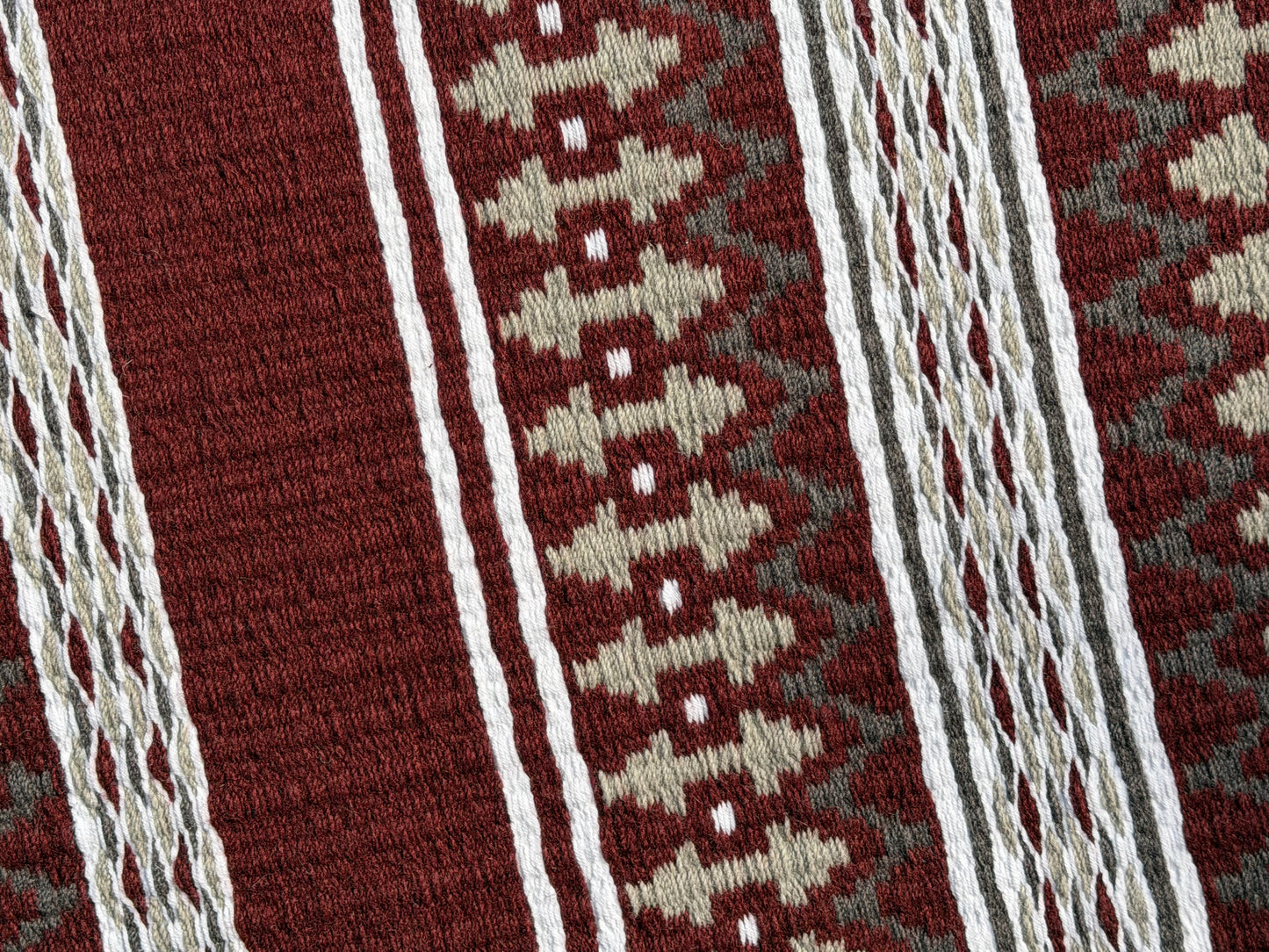 B468 Oversized Saddle Blanket Maroon, White, Ash, Charcoal