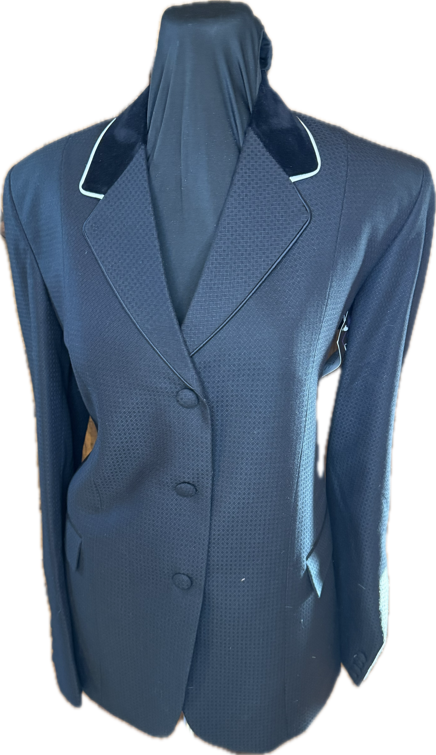 *38 Bust* Black Mini Box with White Piping