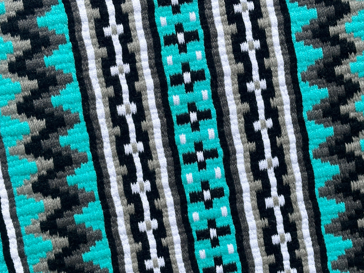 B406 Oversized Saddle Blanket Mint Green, White, Charcoal, Ash, Black