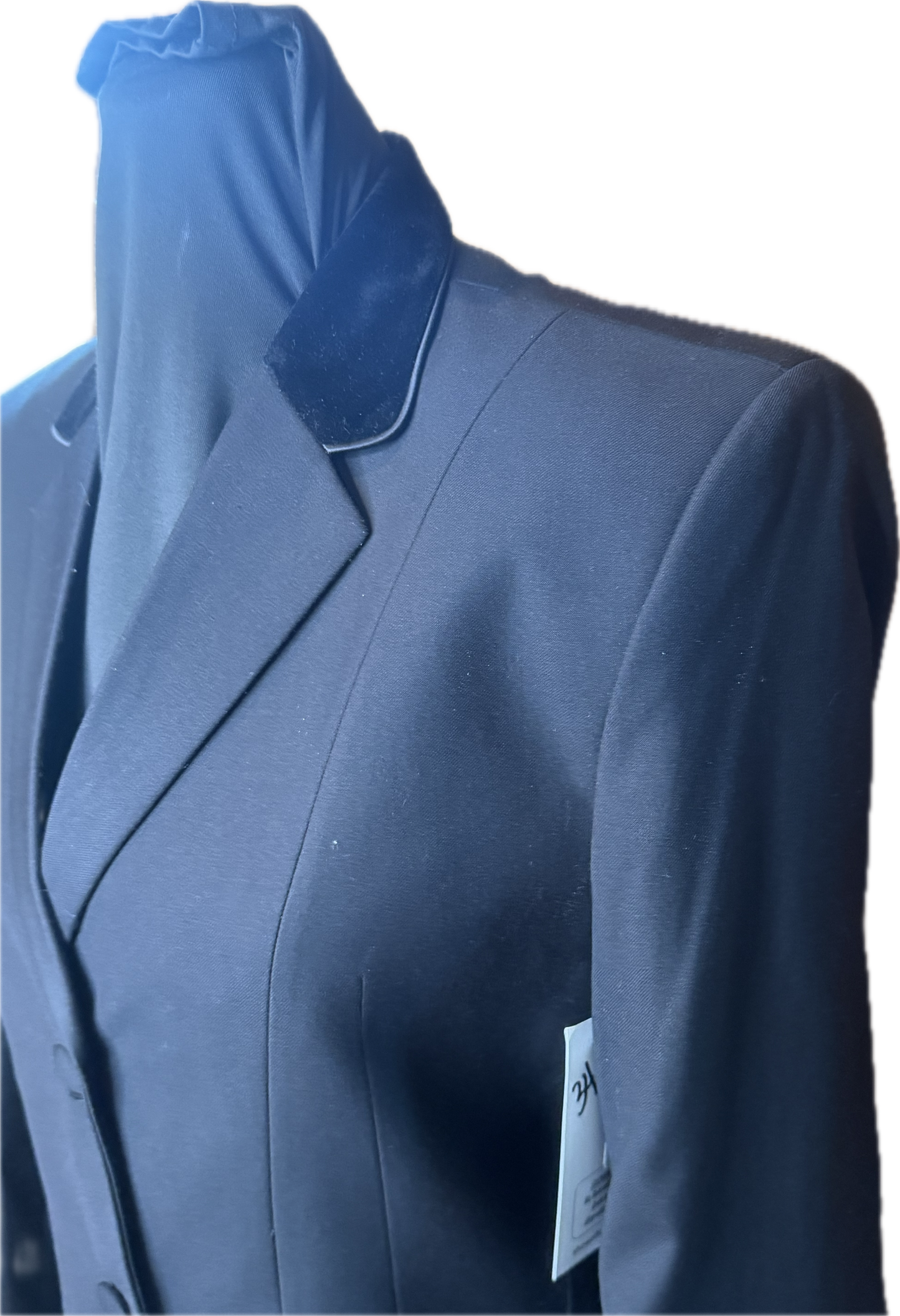 *36 Bust* Black hunt coat Hidden Zipper