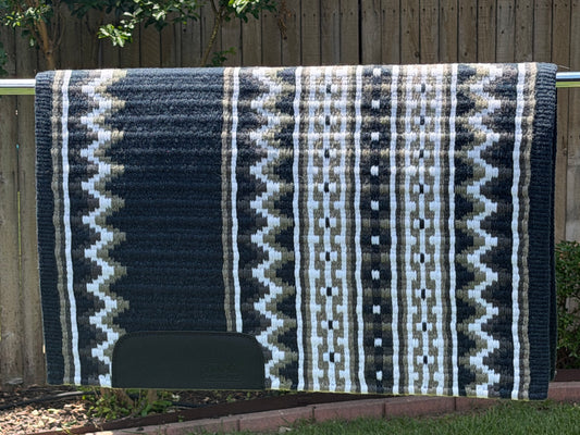 B563 Oversized Saddle Blanket Navy Blue, White, Ash, Charcoal