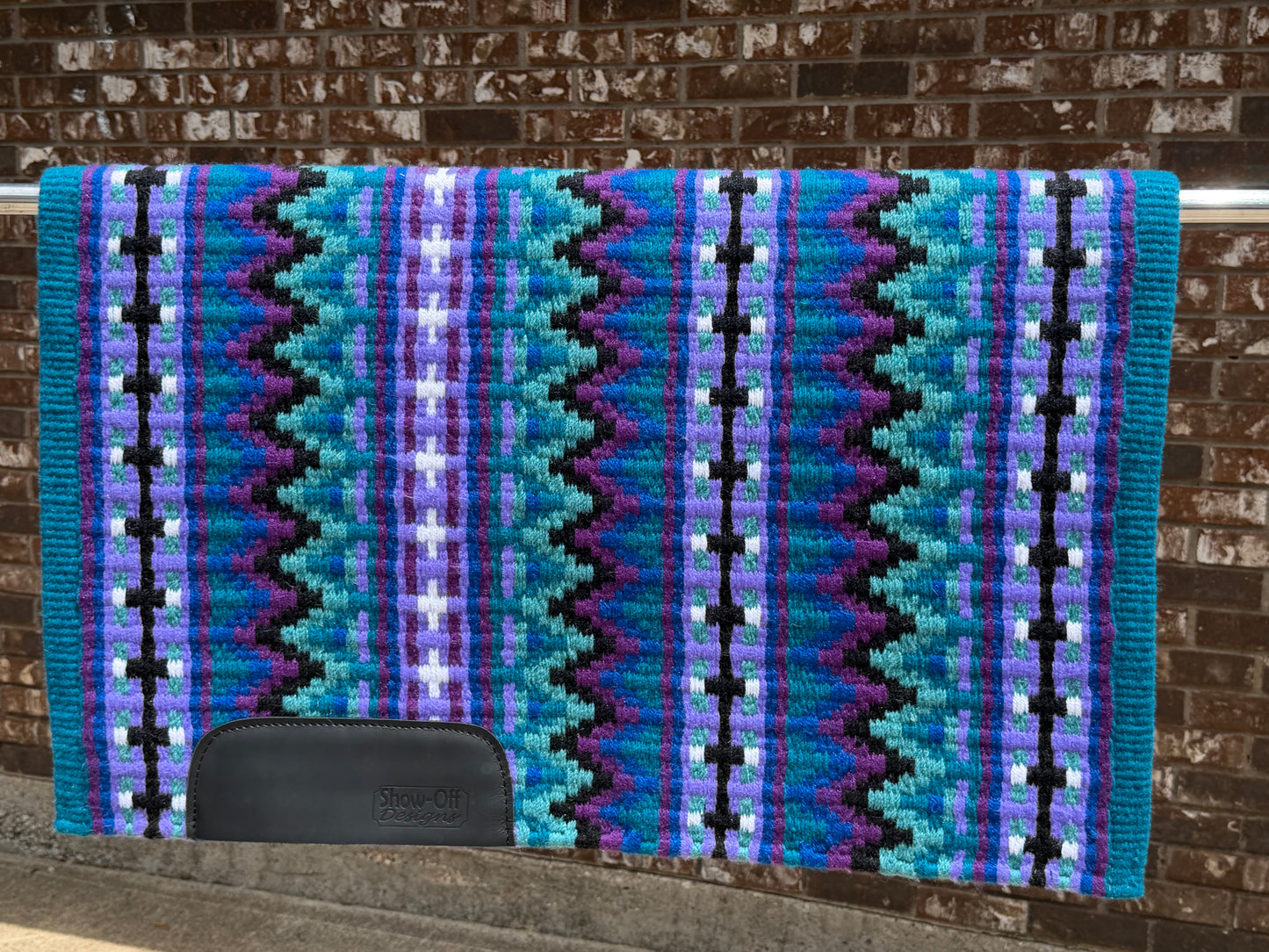 B609 Oversized Saddle Blanket Teal, Plum, White, Black, Royal Blue, Soft Turquoise, Lavender