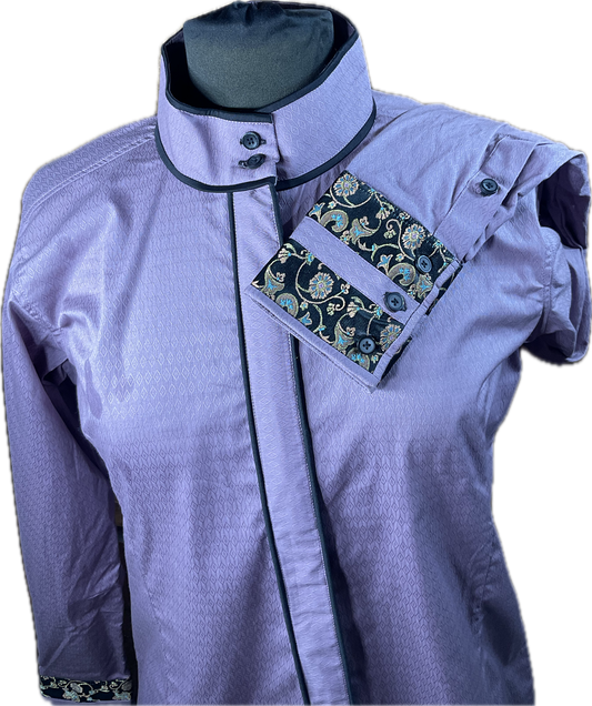 **38 Bust** THE WEEKENDER - Mauve black and floral print trims