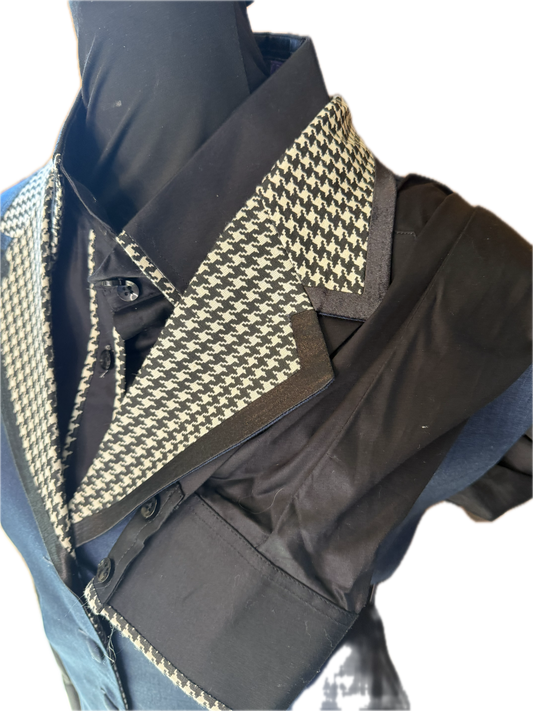 *44 Bust* Vest Set * Dark Blue Vest with Matching Shirt