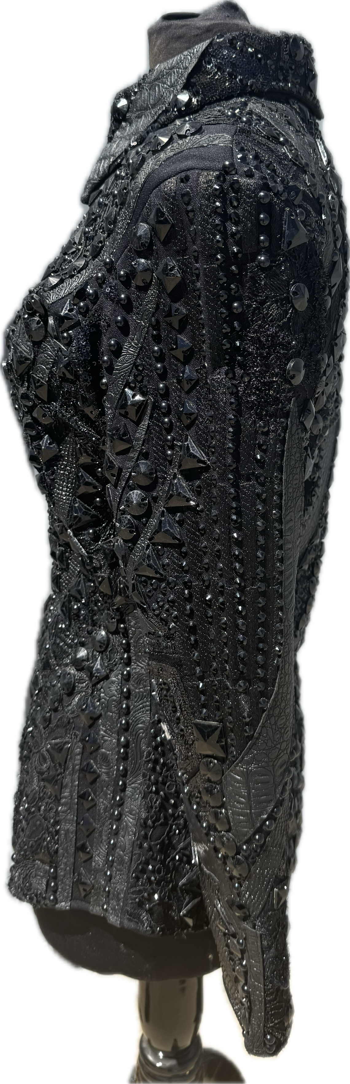 Medium Showmanship Jacket. Black on Black!