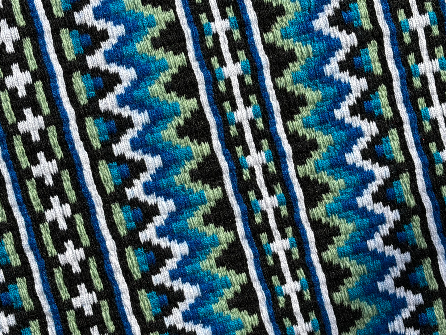 B452 Oversized Saddle Blanket Black, White, Royal Blue, Sage Green, Turquoise