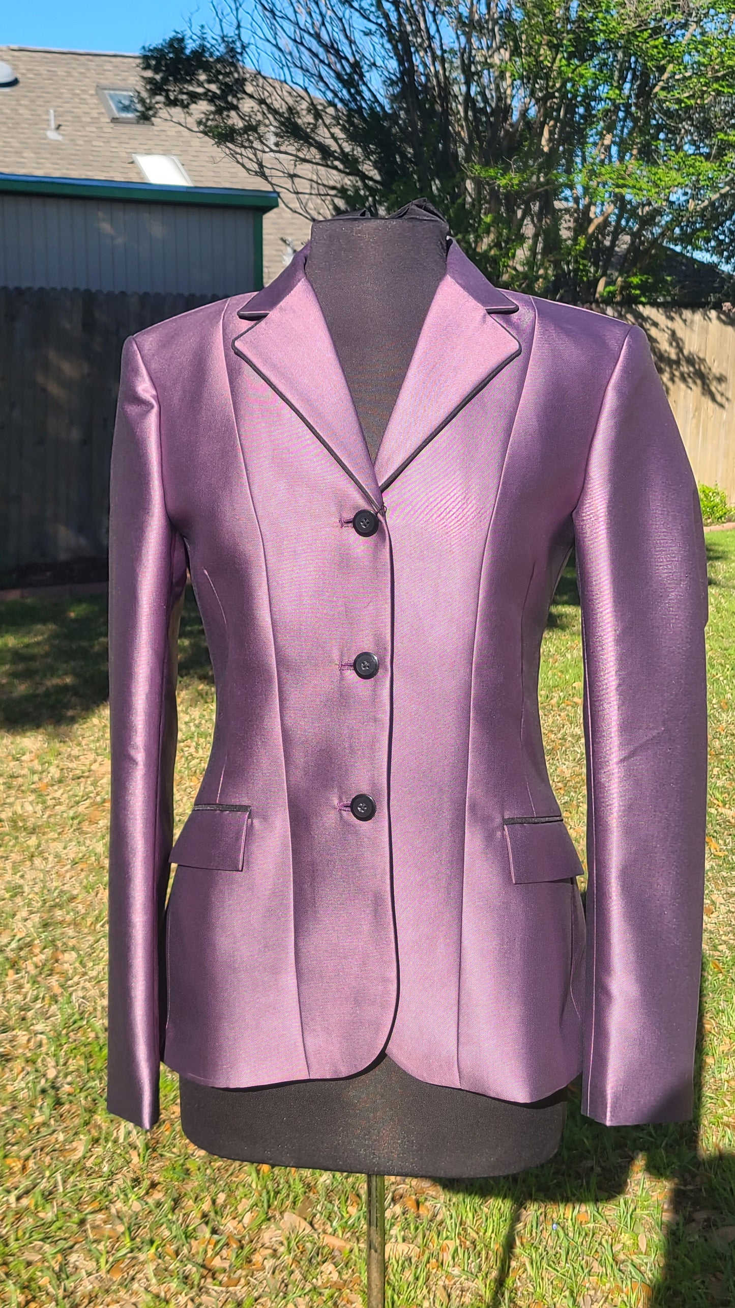 #R74 Lavender Hunt Coat Size 14