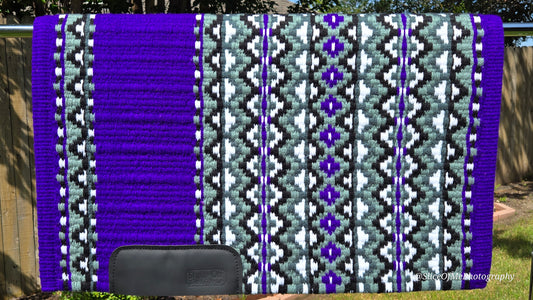 620 Oversized Saddle Blanket Purple, Ash, Grey, White, Black