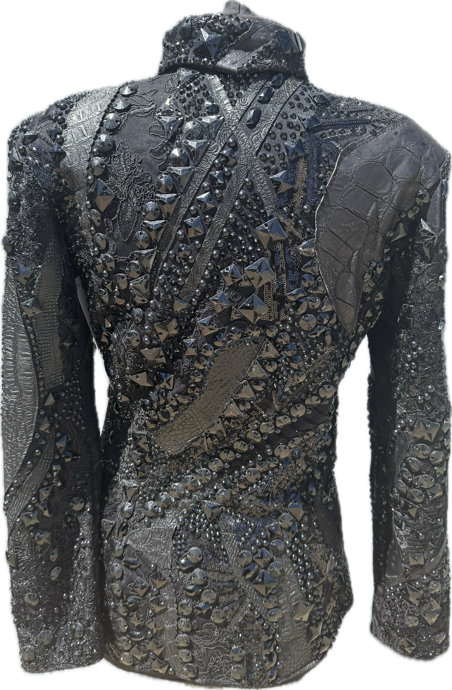 Medium Showmanship Jacket. Black on Black!