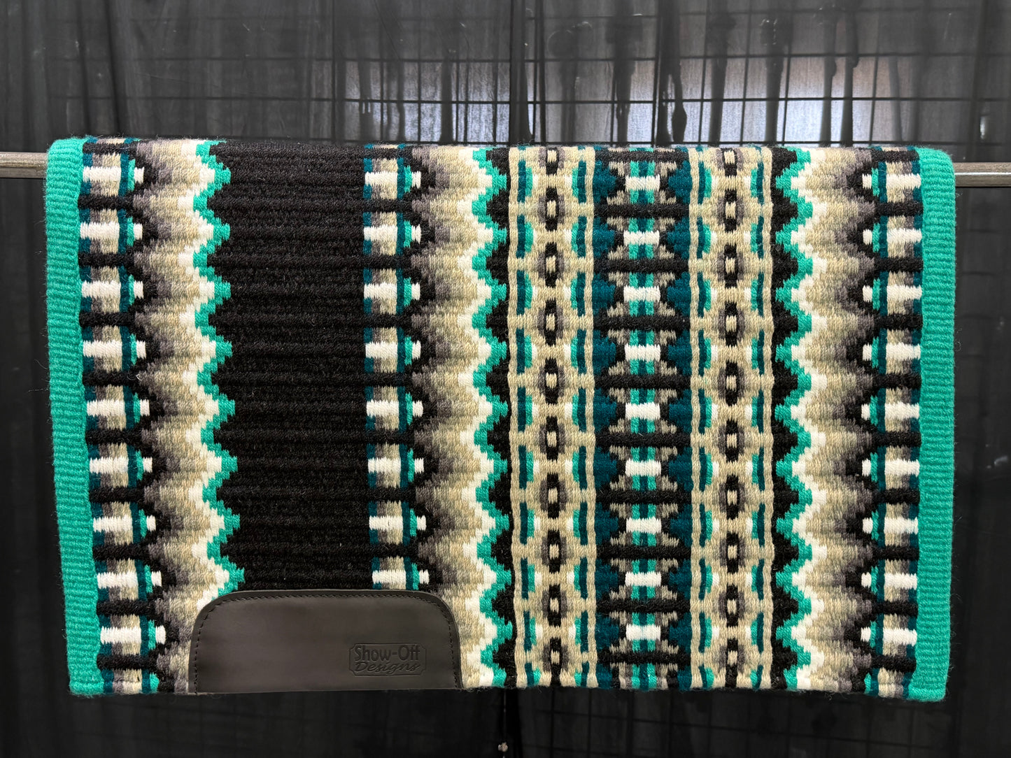 B606 Oversized Saddle Blanket Light Teal, Dark Teal, White, Charcoal, Ash, Black, Grey