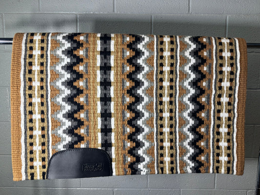 758 Oversized Saddle Blanket Caramel, White, Charcoal, Ash, Indian Tan