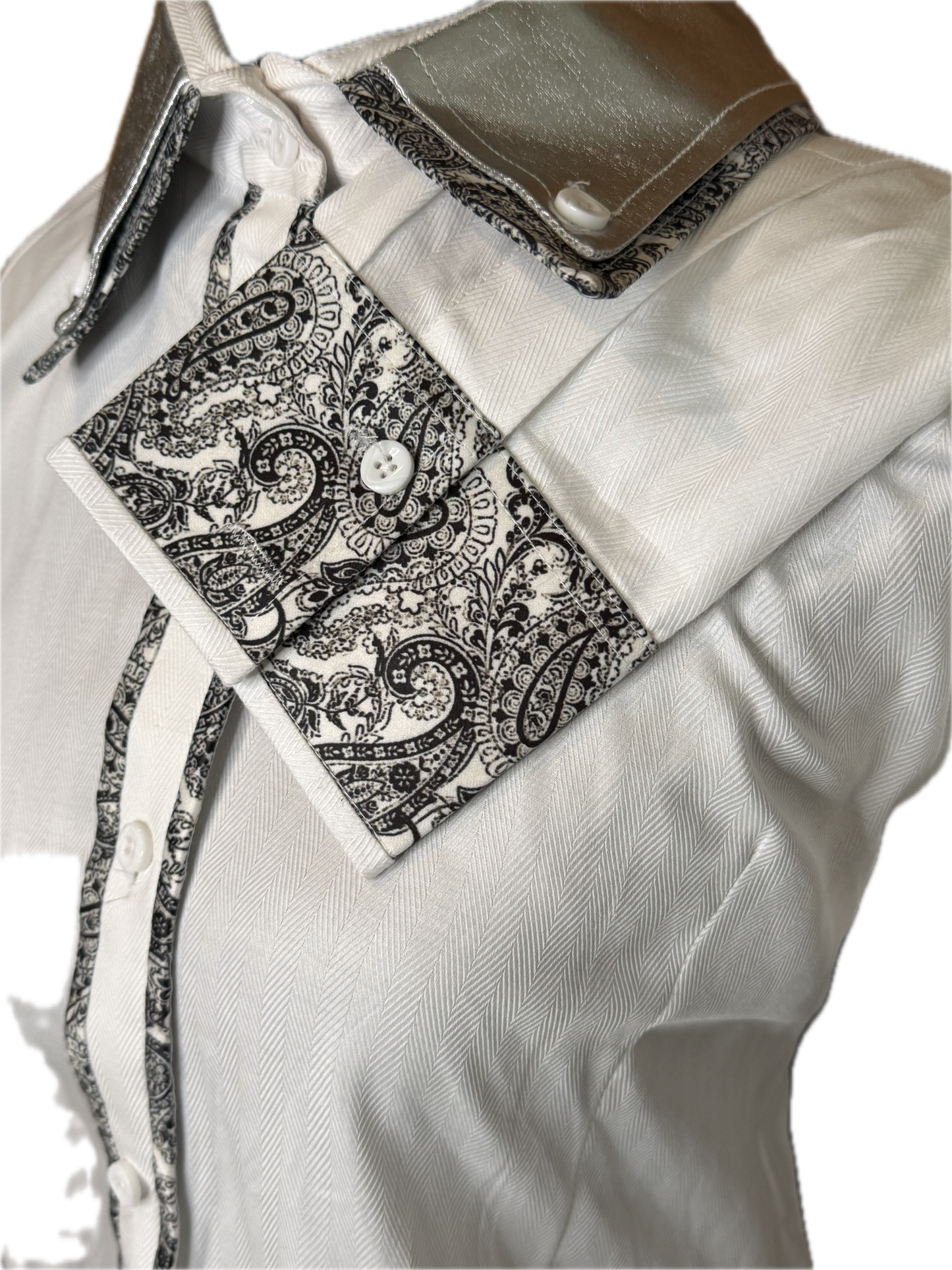 *48 Bust* Vest * Grey plaid vest with hidden zipper and matching belt. Matching shirt is included.