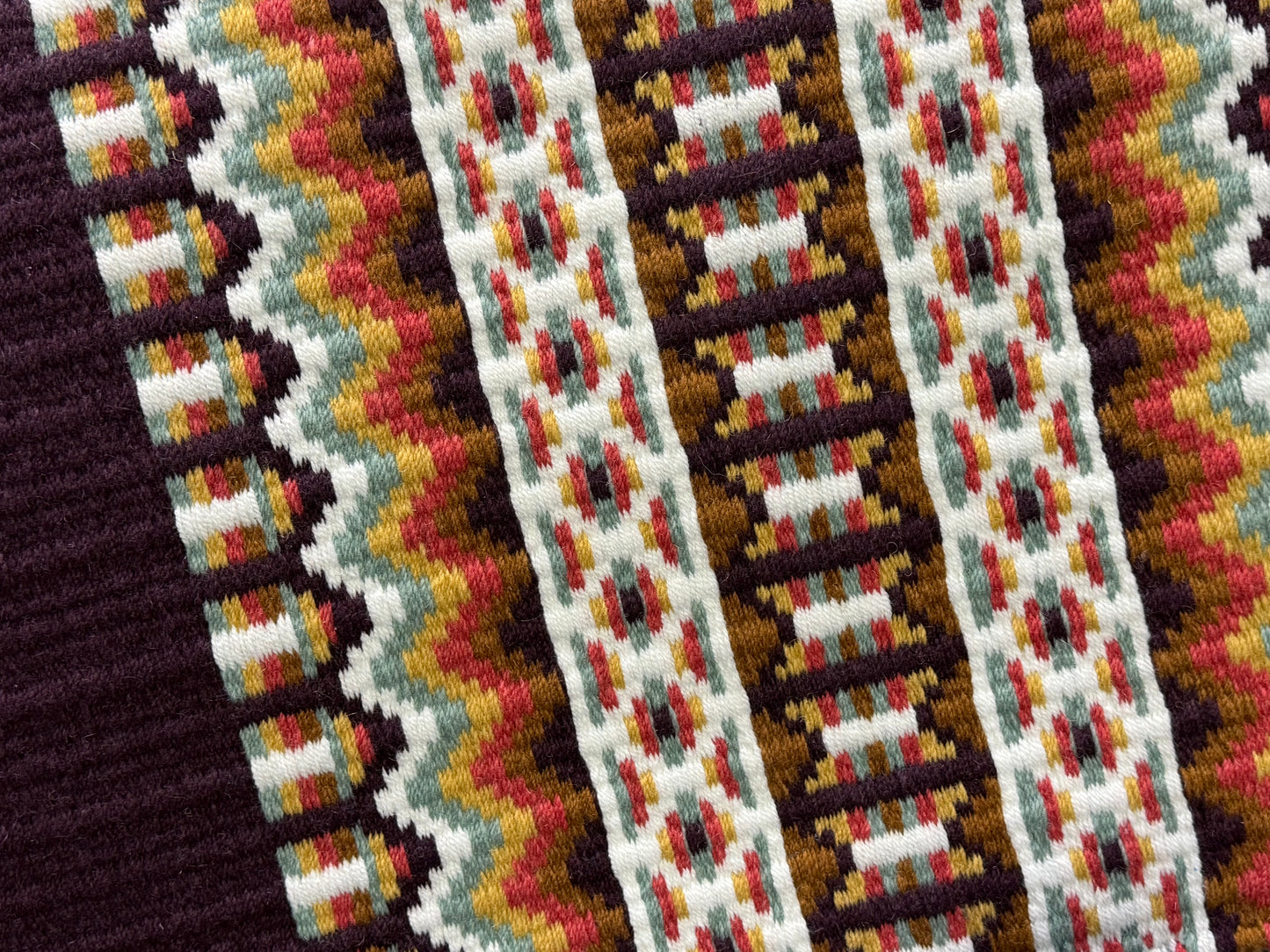B599 Oversized Saddle Blanket Coral, Aubergine, Light Sage Green, White, Seductive Honey, Caramel