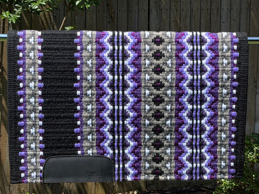 B509 Oversized Saddle Blanket Black, Lavender, Show Purple, Matte Metallic Grape Juice, Grey, Ash, White