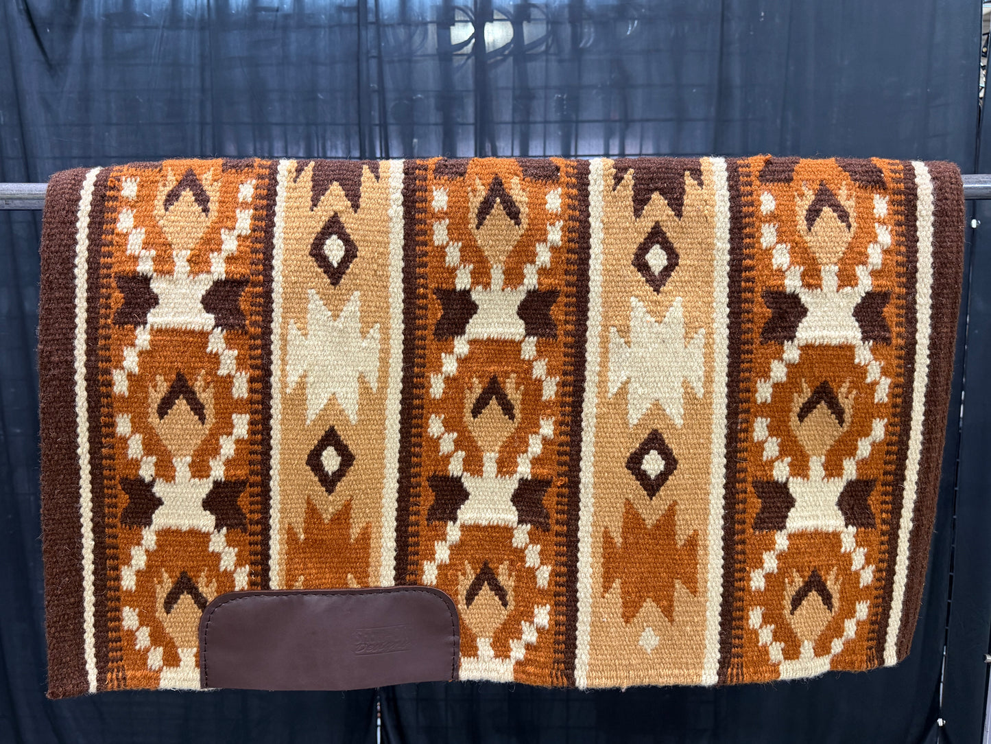 a109 Ranch Oversized Saddle Blanket Chestnut, Rust, Cream, Seductive Honey, Sand