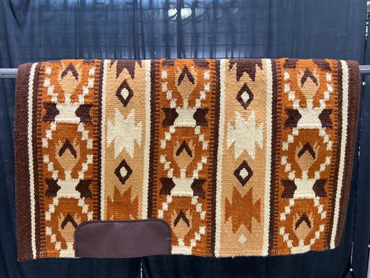 a109 Ranch Oversized Saddle Blanket Chestnut, Rust, Cream, Seductive Honey, Sand